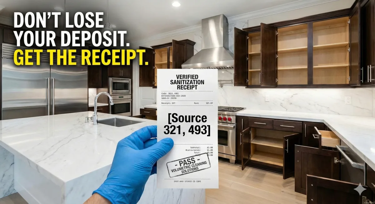 Move-out cleaning checklist San Diego — vacancy reset and 275°F steam for landlord turnover
